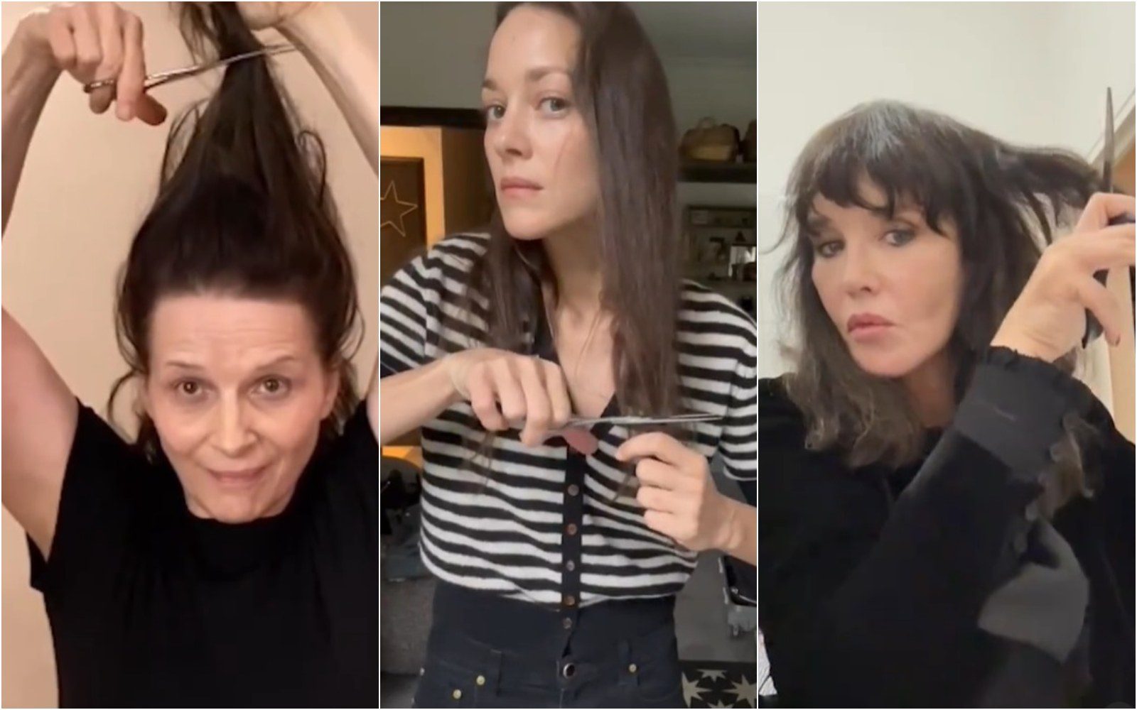 Tudi znane Francozinje si v znak solidarnosti strižejo lase