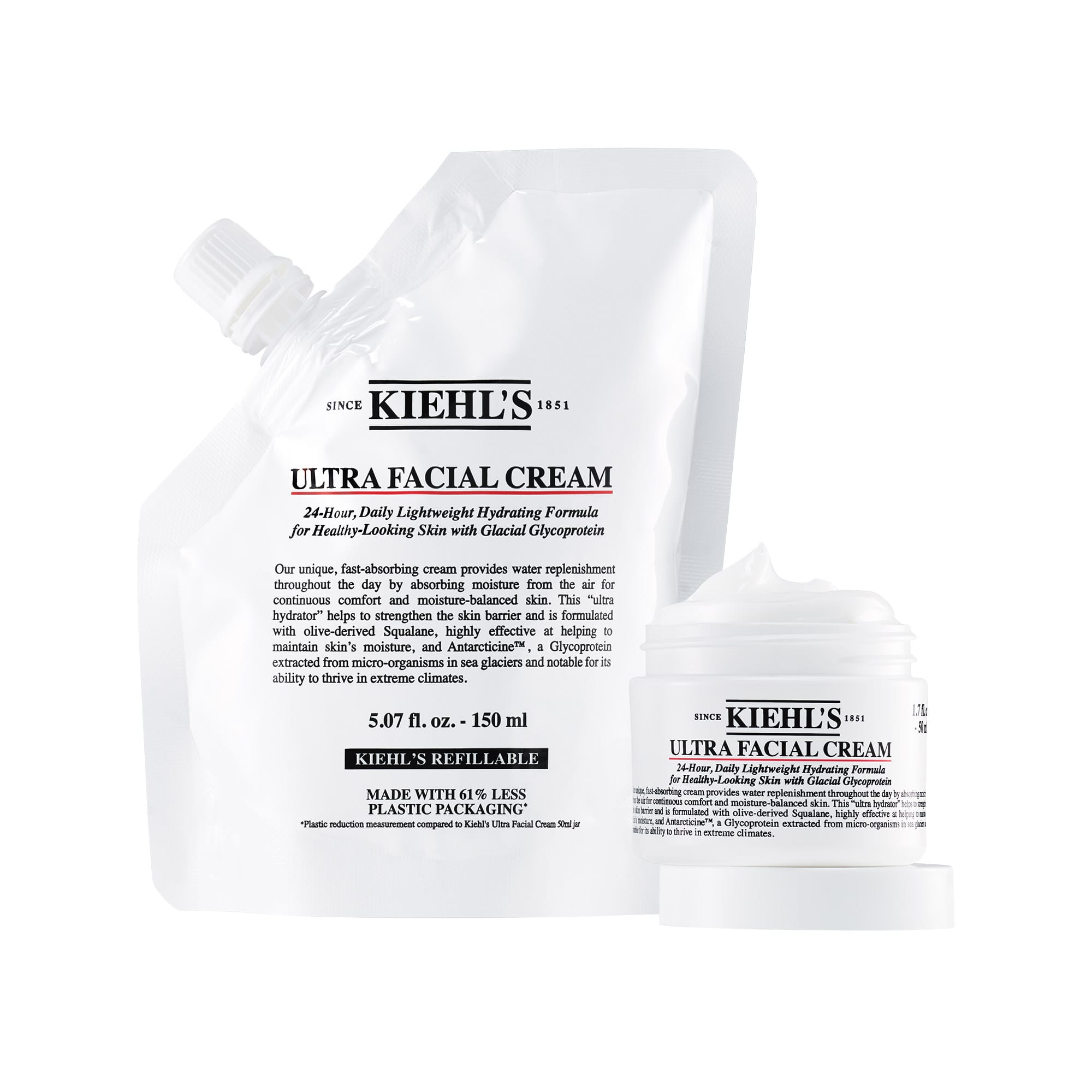 Kiehl's Ultra Facial krema je dostopna v embalaži za ponovno polnjenje