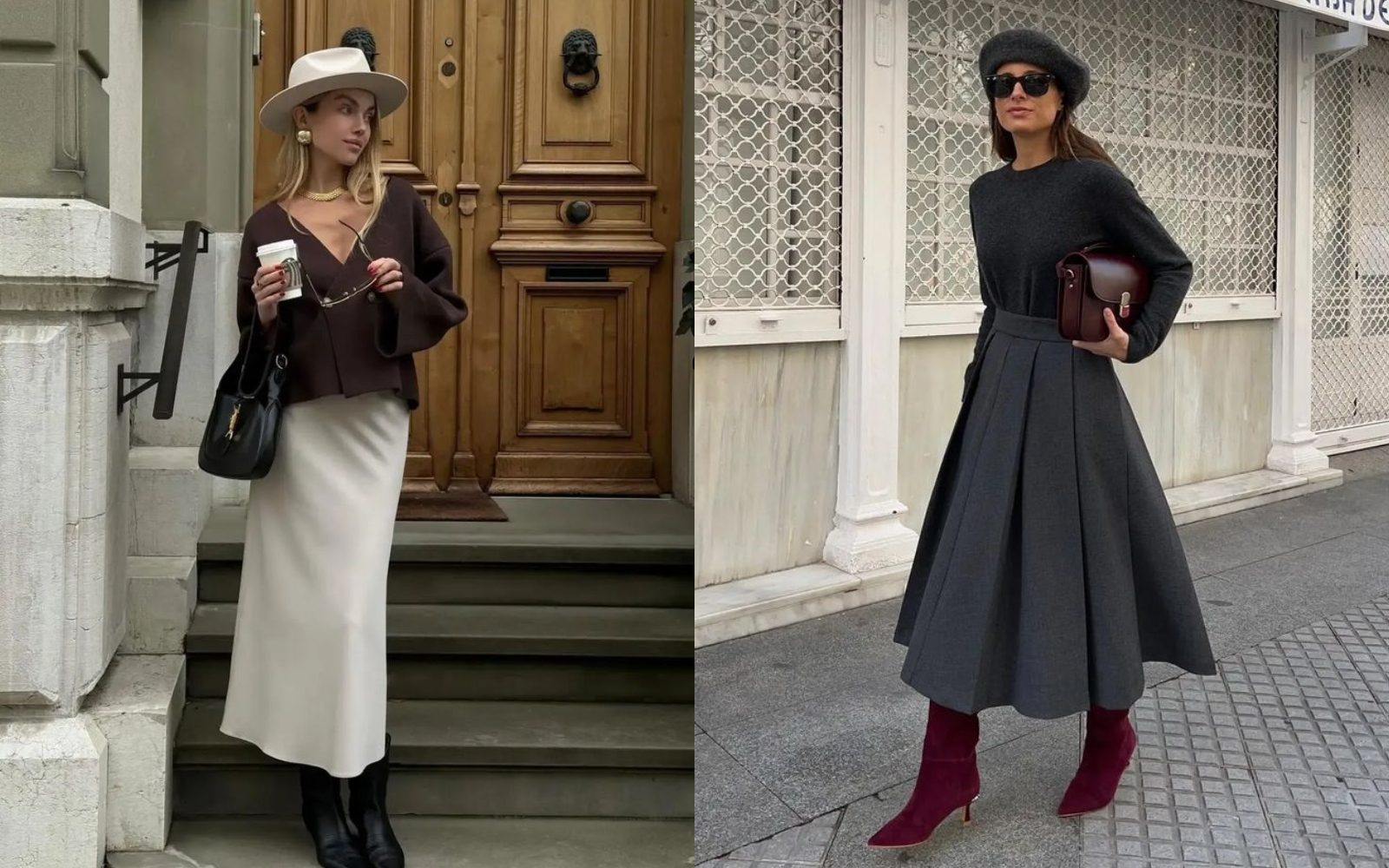 5 idej, kako nositi maksi krilo in visoke škornje