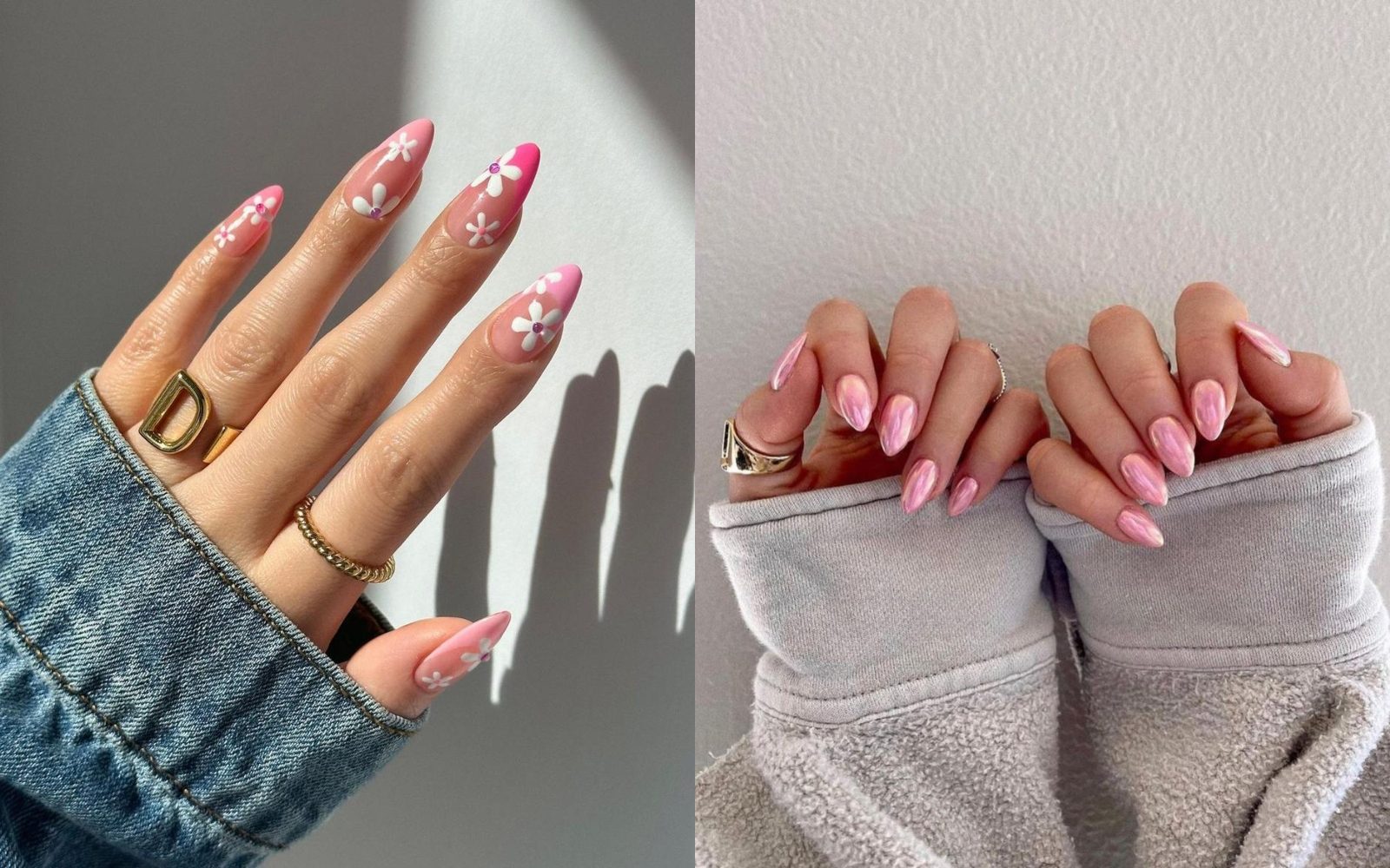 Rožnati nohti so nazaj v vseh odtenkih in oblikah!